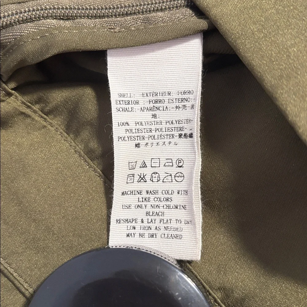 Free People Olive Green Satin Midi Skirt (size 2) - Picture 3 of 5